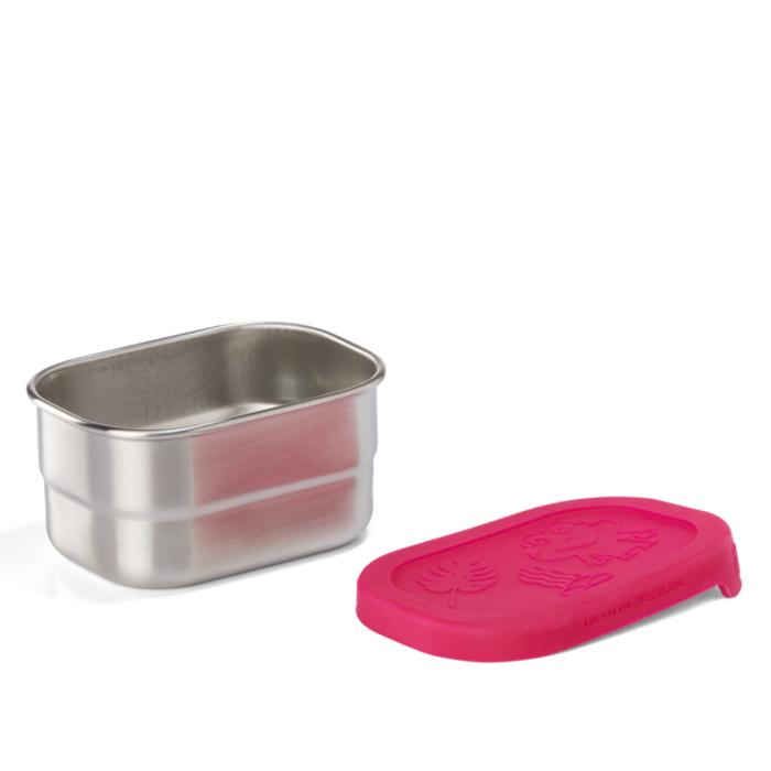 Affenzahn Edelstahl Brotdosen-Set pink (Eule) – Bild 3