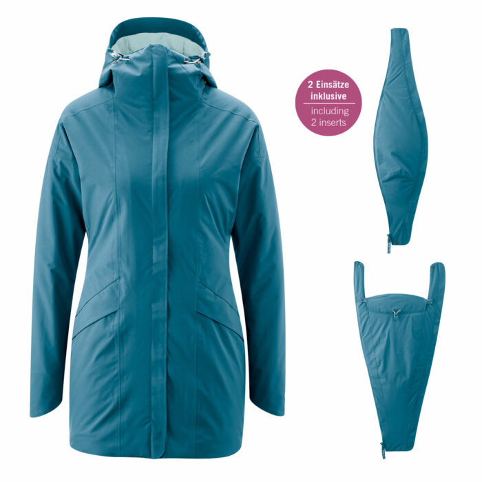 Mamalila Wintertrageparker Winter Wander teal – Bild 3