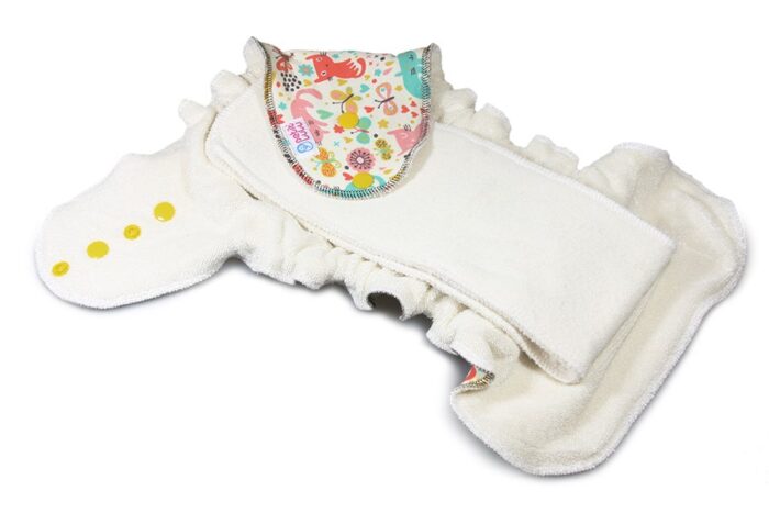 Petit Lulu Höschenwindeln One Size mit Snaps, Fluffy Organic – Bild 2