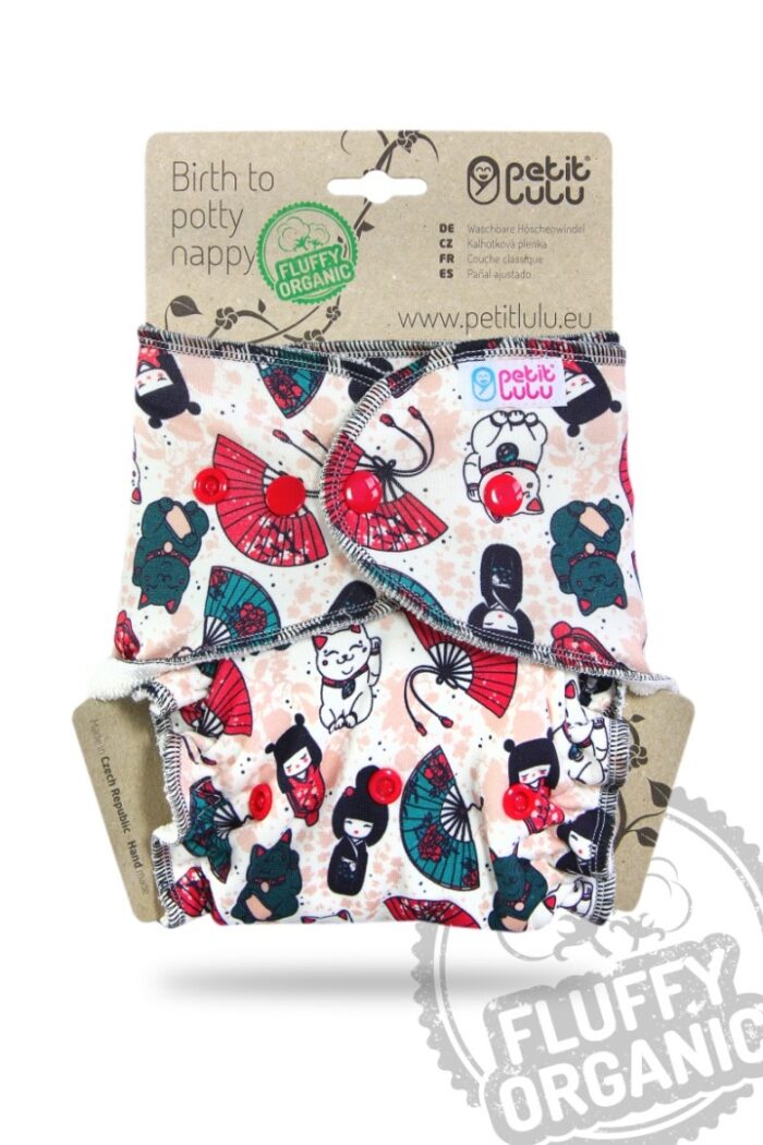 Petit Lulu Höschenwindeln One Size mit Snaps, Fluffy Organic – Bild 3