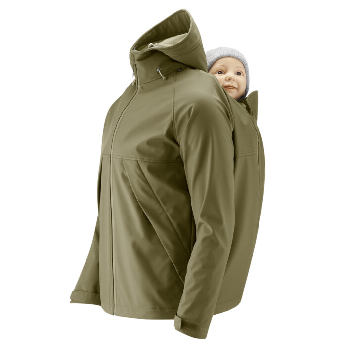 Mamalila Softshell Tragejacke Allrounder für Männer schräge Taschen – Bild 10