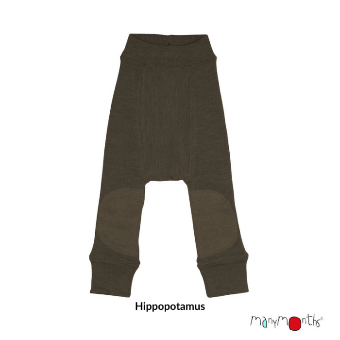 Many Months Longie mit Kniepatch - lange Wollüberhose – Bild 6