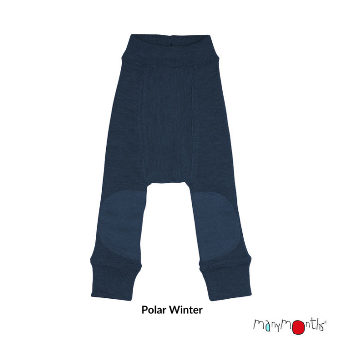 Many Months Longie mit Kniepatch - lange Wollüberhose – Bild 5