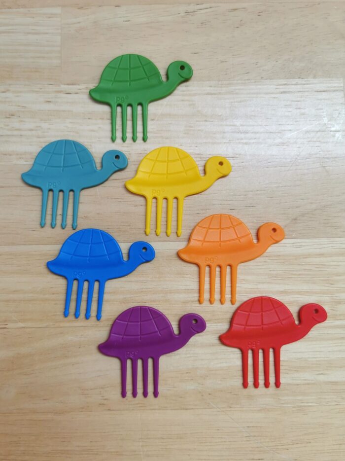 pieksi und griffel Snackpiekser Schildkröte 7er Set