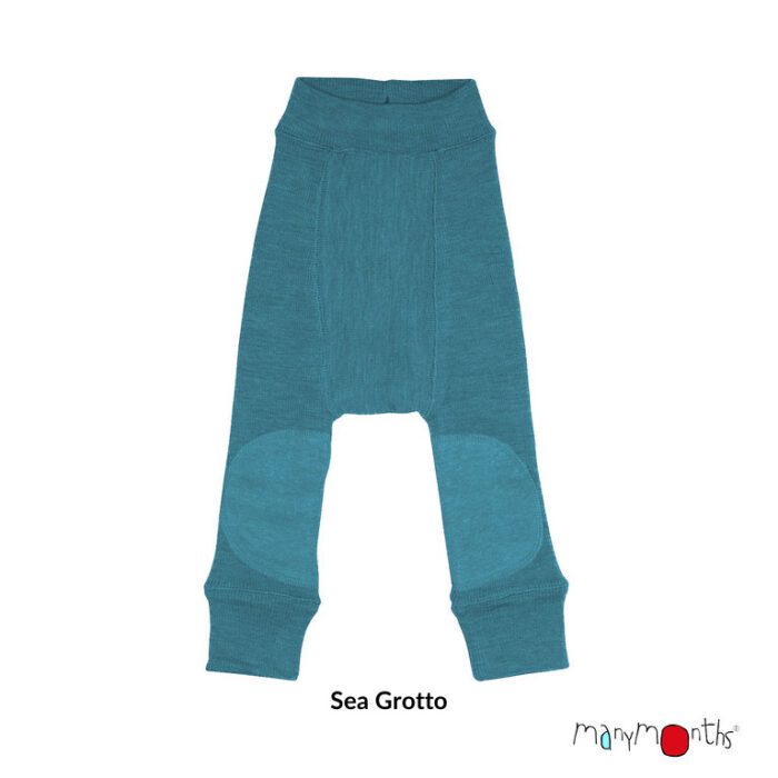 Many Months Longie mit Kniepatch - lange Wollüberhose – Bild 4